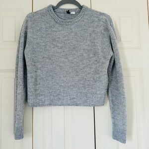 H&M Divided Gray Women's Crew Neck Long Sleeve Sweater Size XS